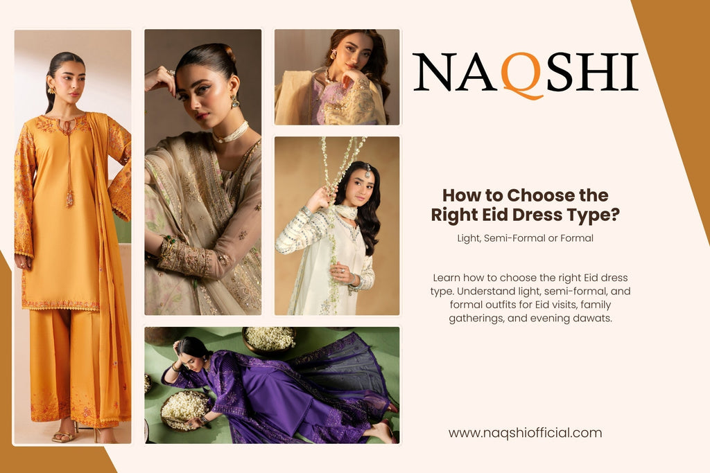 How to Choose the Right Eid Dress Type Light, Semi-Formal or Formal