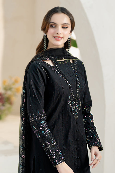 Close-up of NAQSHI Janvi sleeve cuff showcasing detailed embroidery and lace finishing