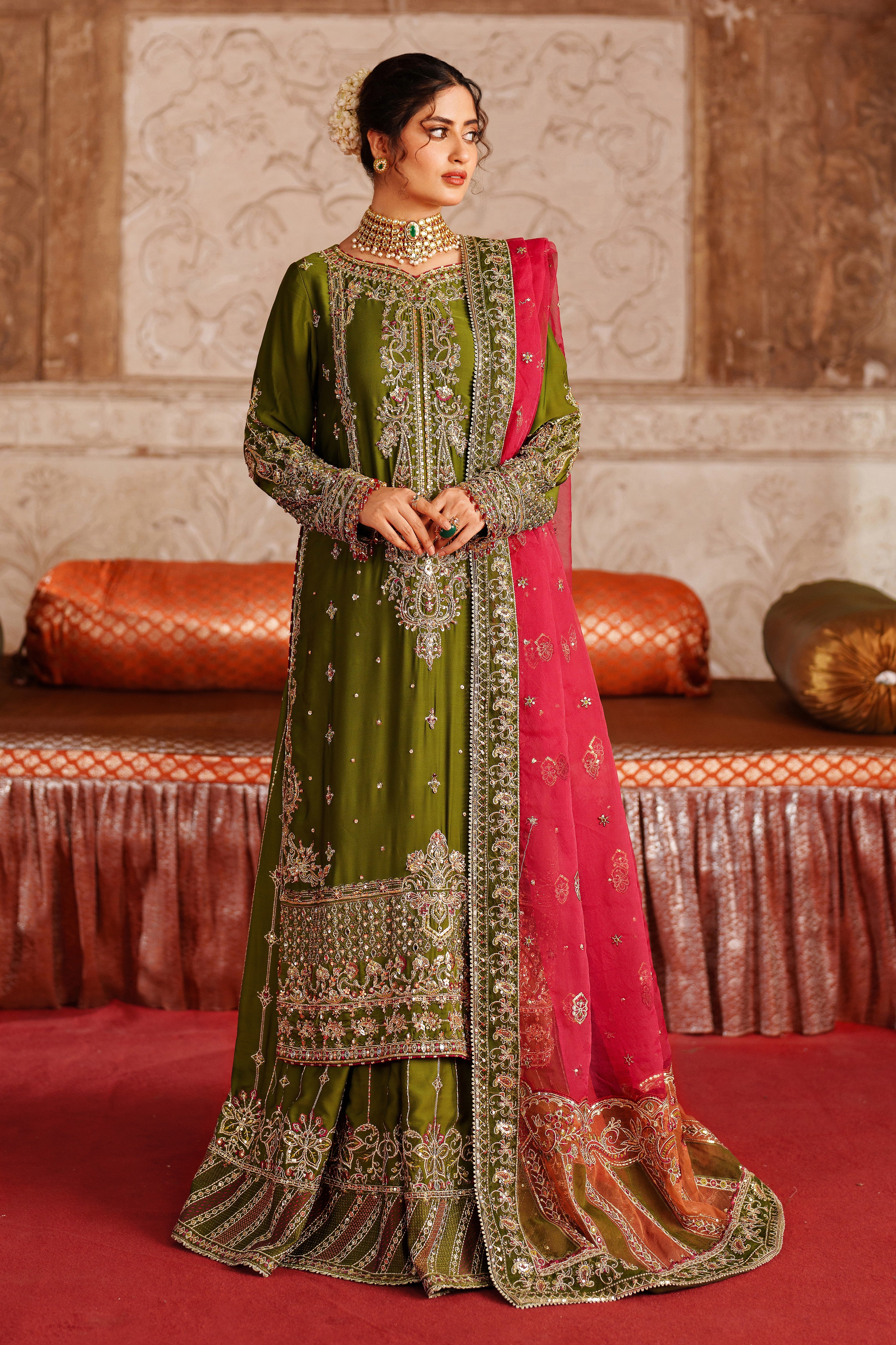 sachin and babi light blue dress Simple Bridal Dresses 2025 Pakistani main image 0