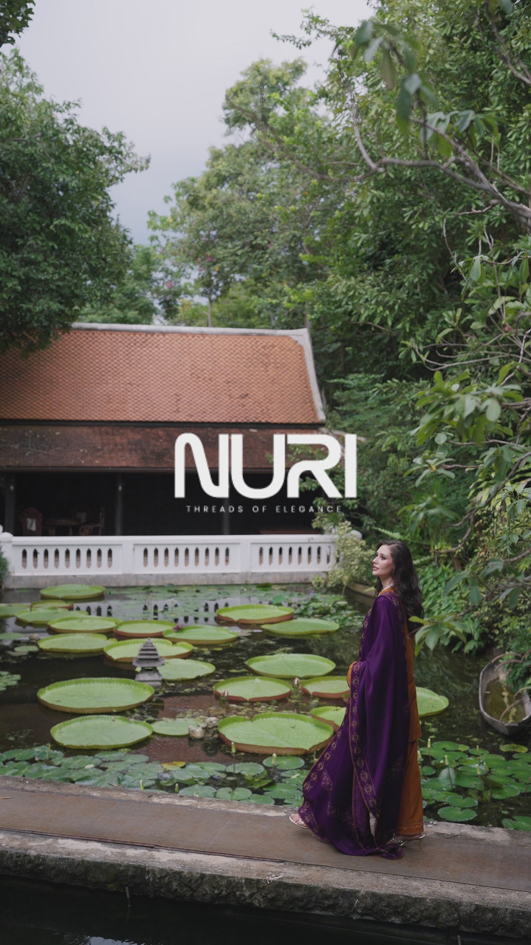 NAQSHI Duraab Orange &amp; Purple 3PC Khaddar Suit – Shop Now